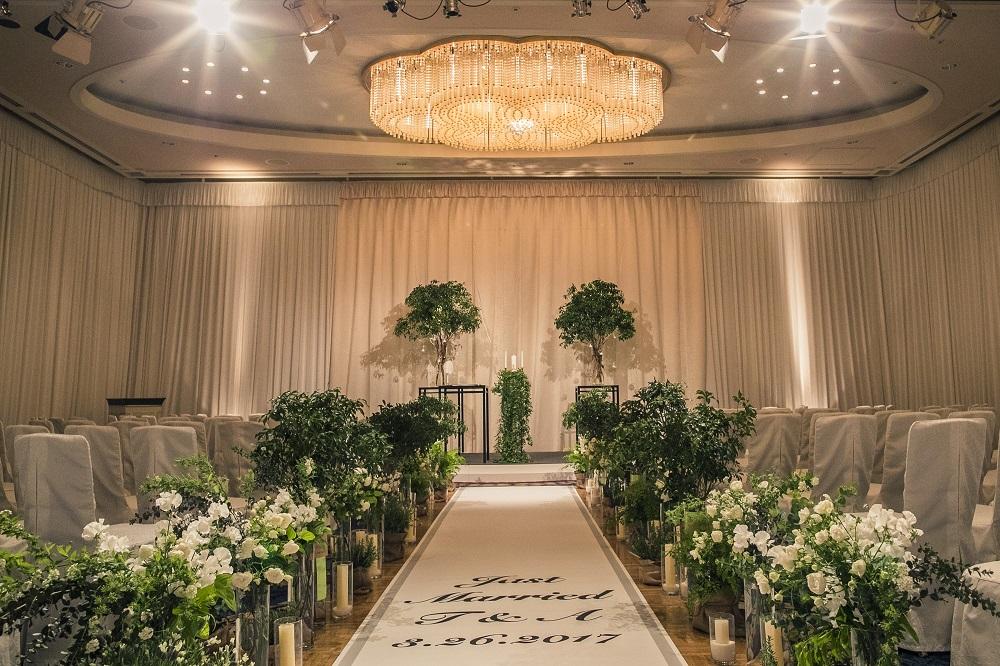 貸切ということを贅沢に使用した人前式