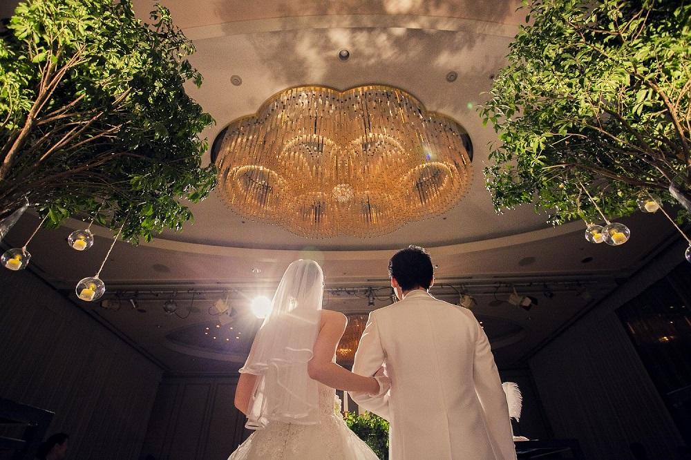 貸切ということを贅沢に使用した人前式