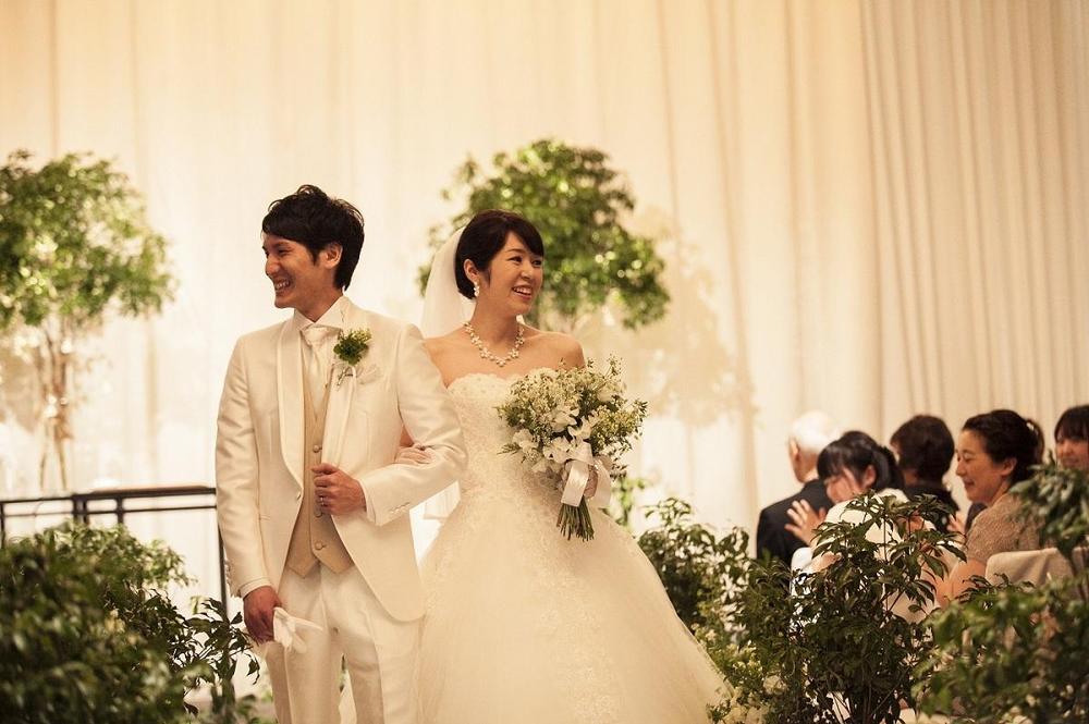 貸切ということを贅沢に使用した人前式